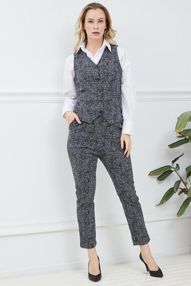 Kadın düğmeli yelek - 2