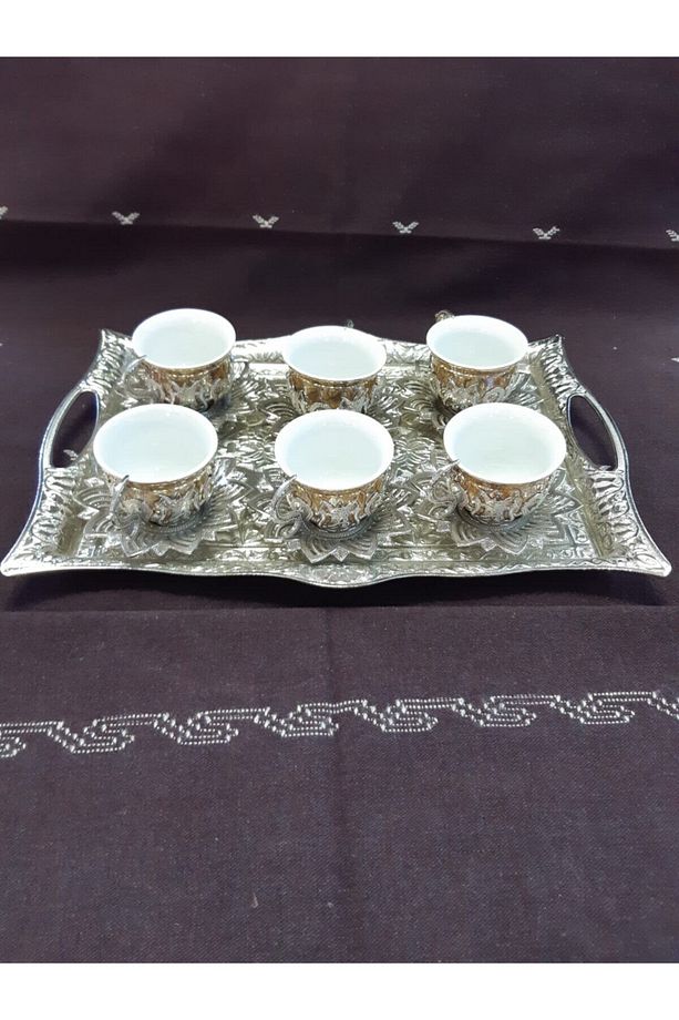 Bakır 6 Lı Kahve Takımı - 2