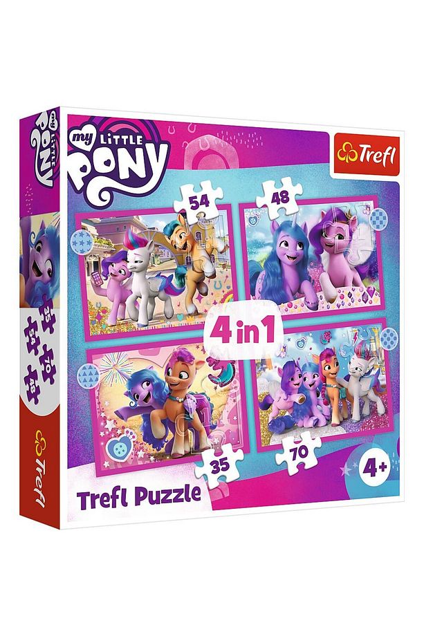 Mlvx Puzzle-34375 My Little Pony Movie 2021 4In1 Puzzle Mlv  Blsm - 1
