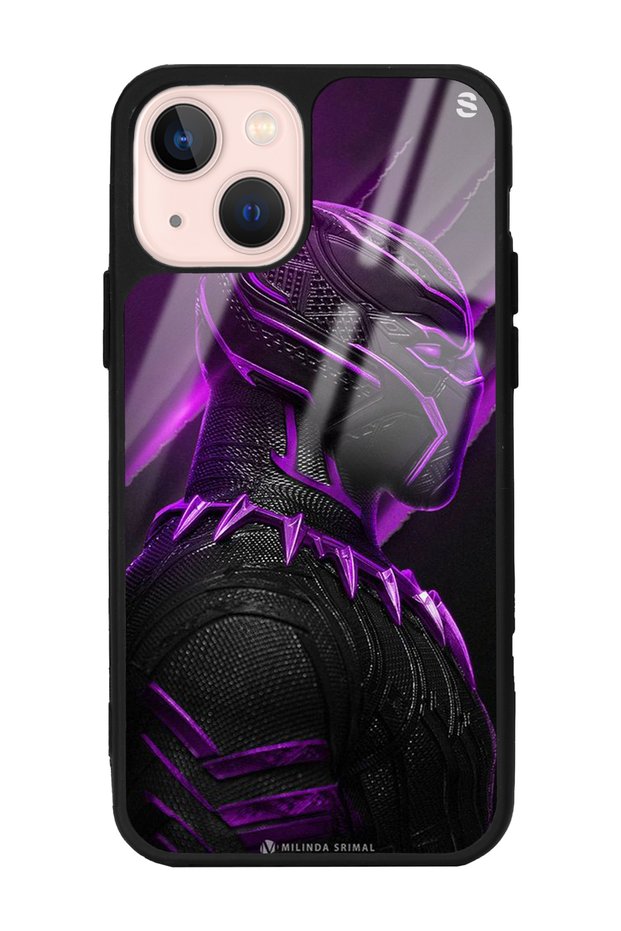 iPhone 13 Black Panther Design Glossy Phone Case
