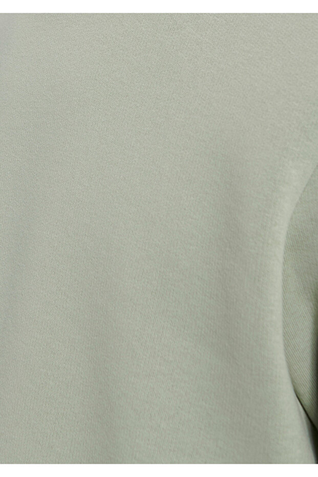 Crew Neck Green Basic Sweatshirt0610060-85873 - 8