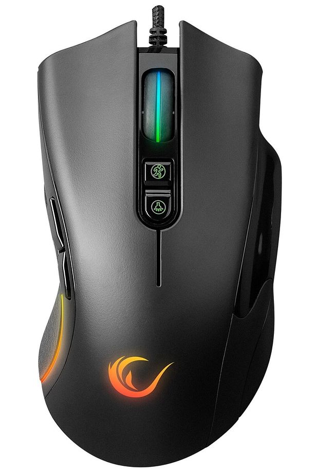 Smx-r22 Phoenix 7 Tuşlu Rgb Mouse 12800 Dpı Gaming Mouse Oyuncu Mouse Örgü Kablo Siyah - 3