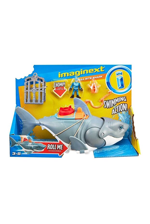 Gkg77 Imaginext - مجموعة لعب القرش المجنون