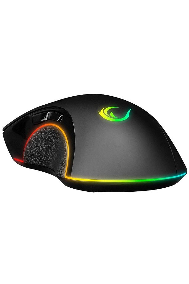 Smx-r22 Phoenix 7 Tuşlu Rgb Mouse 12800 Dpı Gaming Mouse Oyuncu Mouse Örgü Kablo Siyah - 5
