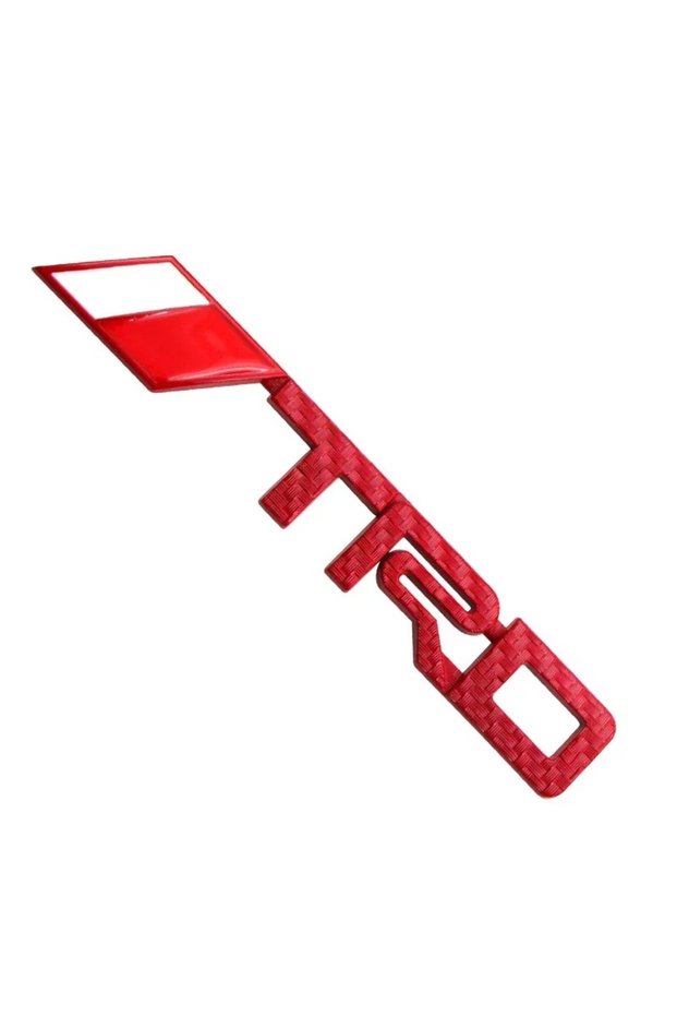 Toyota TRD Lettering Fender Luggage Lettering Red Color Metal 3D Chrome Quality