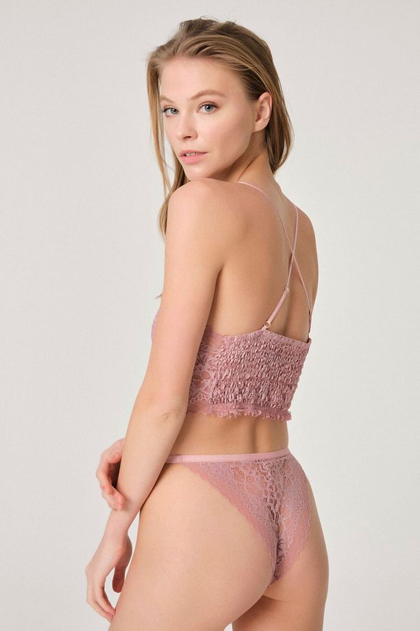 Pembe Gipeli Bralet Sütyen - 2