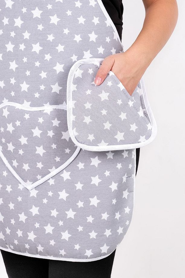 Trendy 3lü Set Su Geçirmez Mutfak Önlüğü Çeyiz Seti Isıya Dayanıklı Fırın Eldiveni Ve Tutacak Takımı - 5