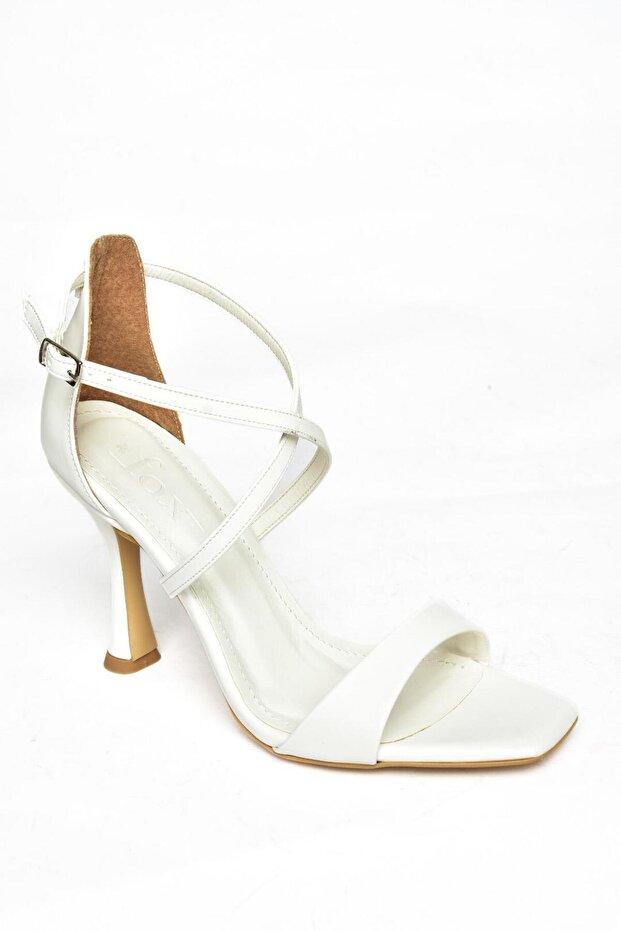 S569815409 Fehér női estélyi cipő - 8