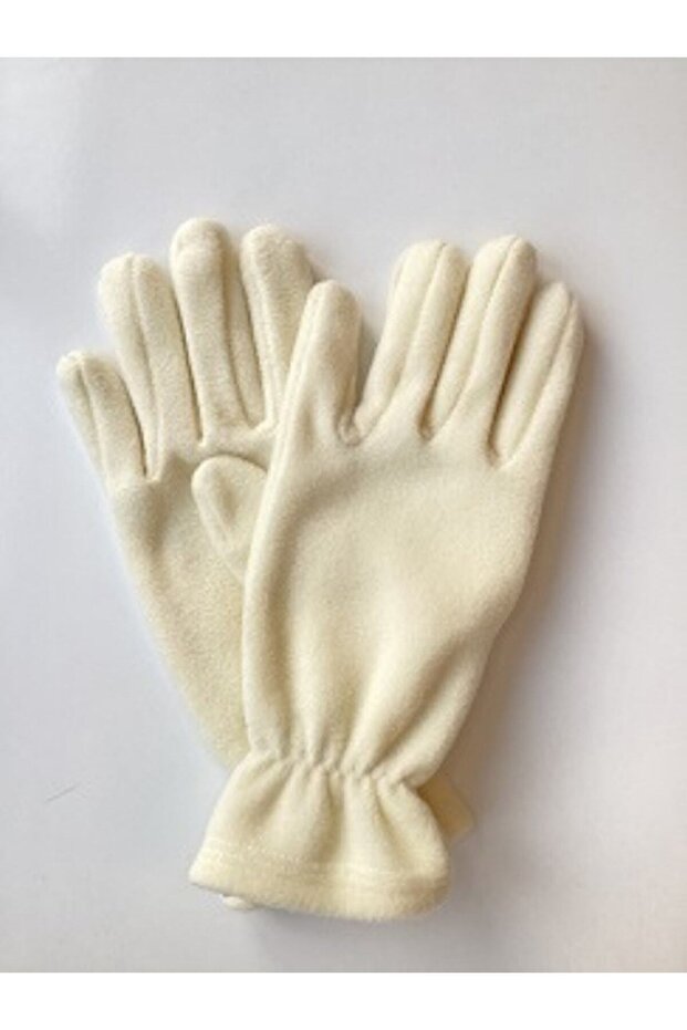 Kadın Polar Ekru Eldiven - 1