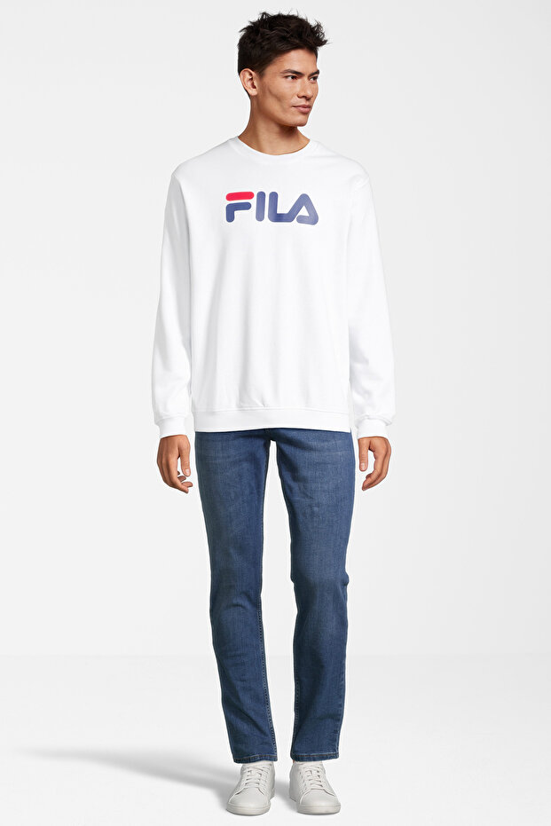 Bright White BARBIAN crew sweat - 1
