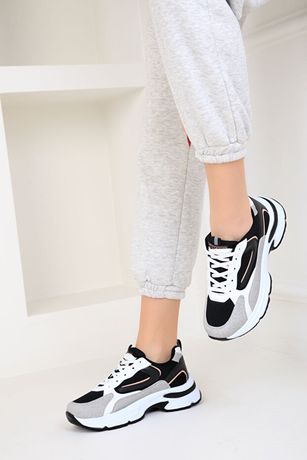 Ice-Black-Powder Women's Sneakers 18802