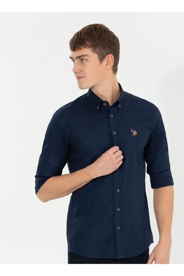 G081sz0041450261 Cedcolor022 Us Polo Assn Men's Shirt Navy Blue