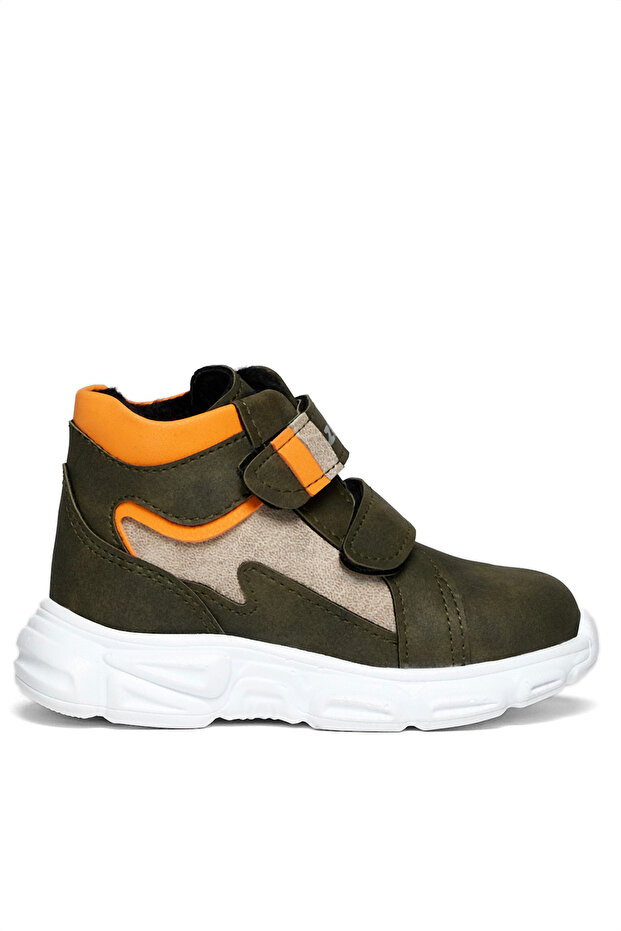 Children's Unisex Brown Orange Comfortable Fit Velcro Shoes