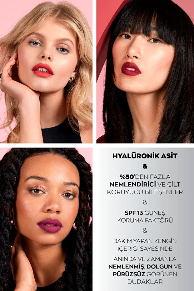 Hydramatic Mat Ruj Ruby 2'li + Lovider Cep Aynası Hediye - 5