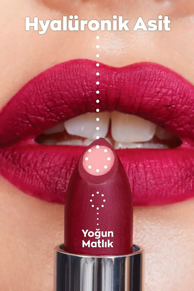 Hydramatic Mat Ruj Ruby 2'li + Lovider Cep Aynası Hediye - 3