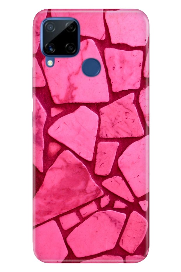 C15 Compatible Case Patterned Printed Silicone Pink Concrete