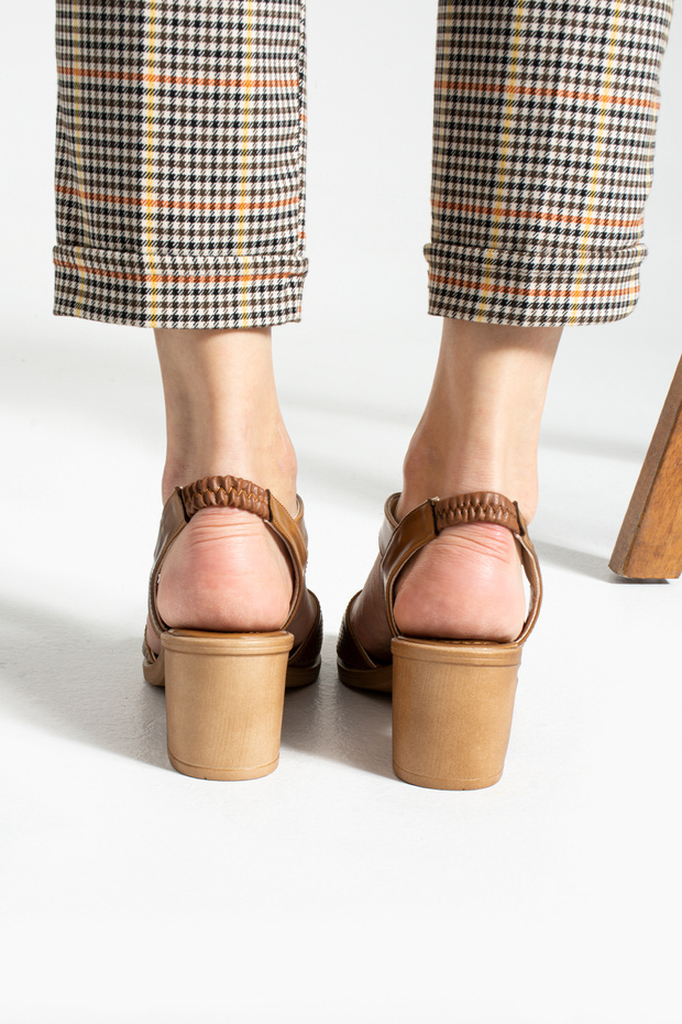 Violet Topuklu Sandalet - 5