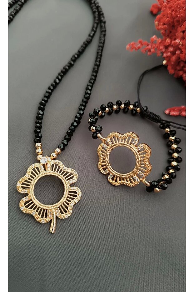 Çeyrekli Bileklik Ve Çeyrekli Kolye Seti - 2