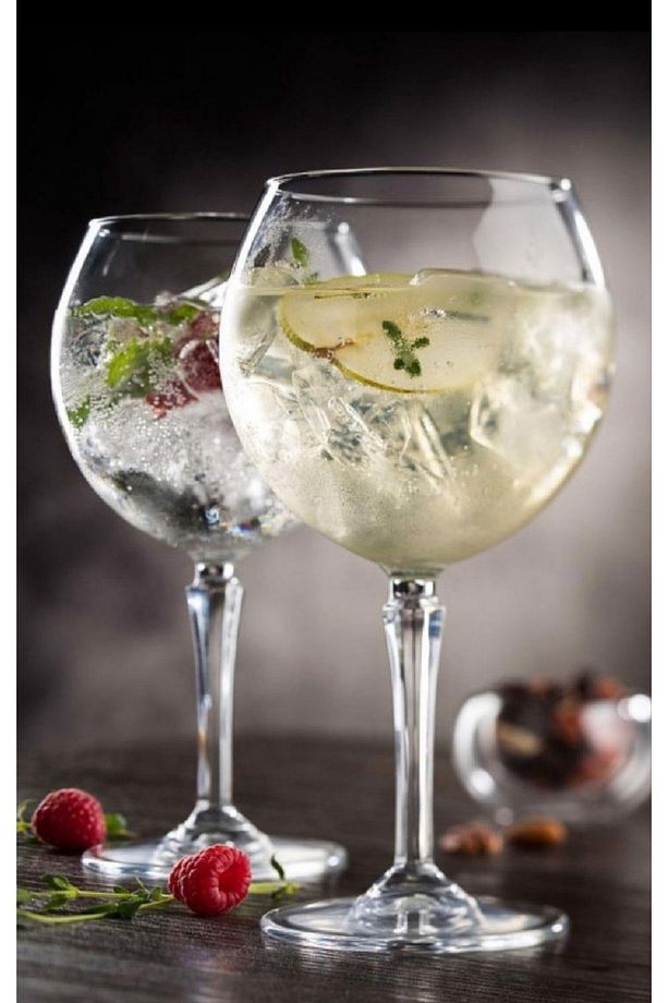 GIN GLASS 600 ML BÜYÜK KADEH BARDAK 2 ADET - 2