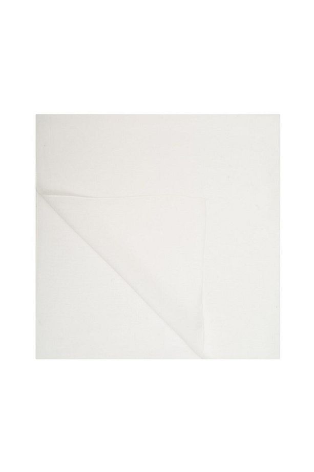 Simli Monogram Eşarp - Düz Renk - 1040200-313 - Krem - 2