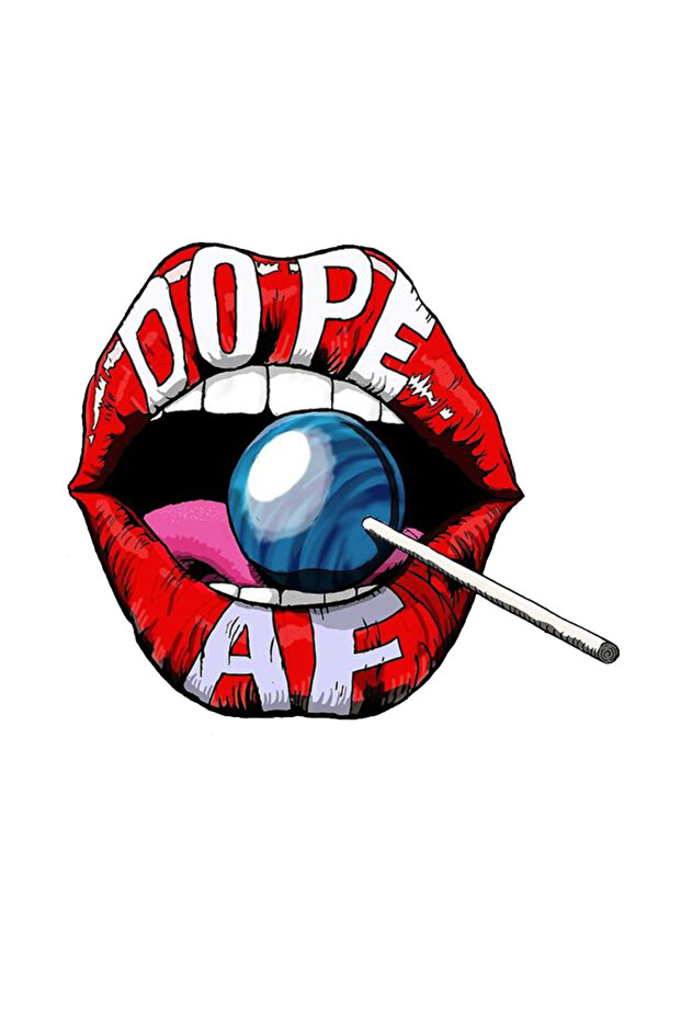 Lollipop Lip Kiss Car, Motorcycle, Helmet, Laptop, Glass Sticker 13x11 Cm