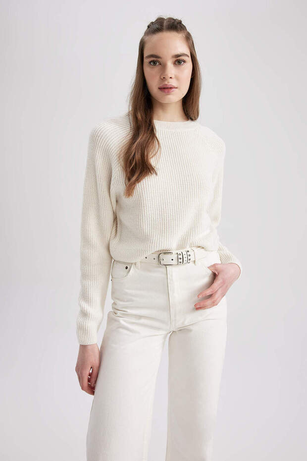 Women's Sweater Ecru L2567Az/Er103