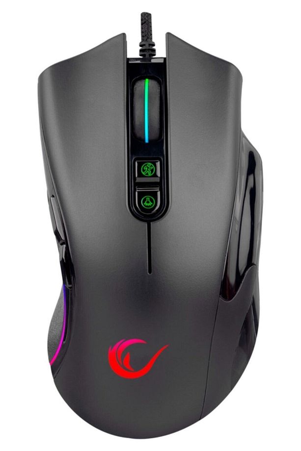 Smx-r22 Phoenıx 7 Tuşlu Rgb 12800 Dpi Mouse Gaming Mouse Oyuncu Mouse Örgü Kablo Siyah - 1