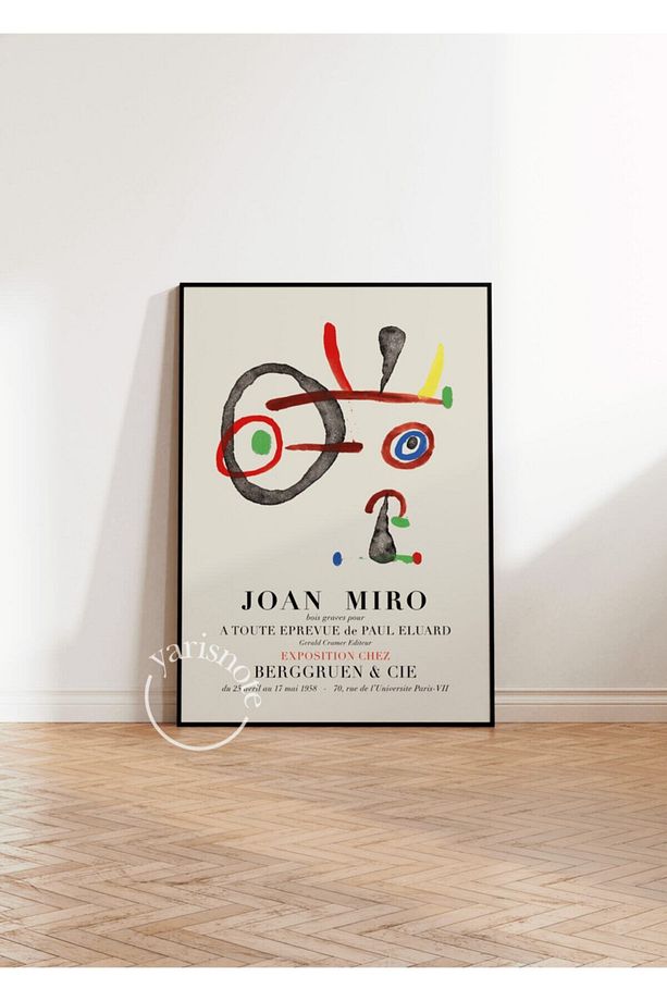Joan Miro Çerçevesiz Poster - 5