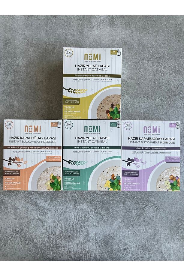 Fındık Ve Kakaolu Hazır Yulaf Lapası - 8 Adet 50gr Paket - 3