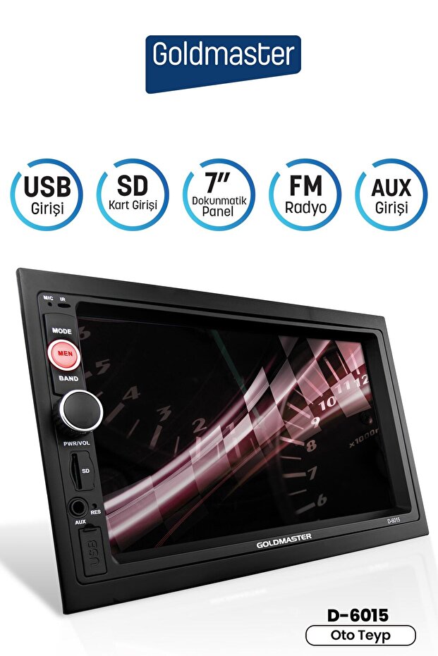 D-6015 Bluetooth/usb/sd Double Oto Teyp Multimedya - 1