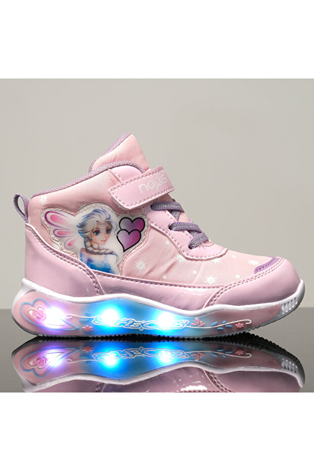 Girl's High-top Lighted Casual Sneakers