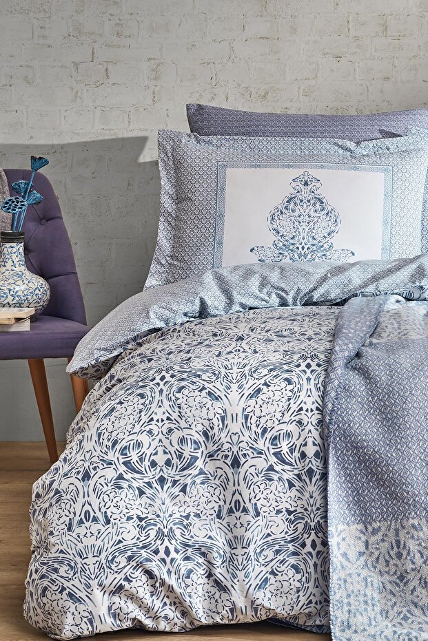 Dream Winter Double Blanket Duvet Cover Set - Ice Blue