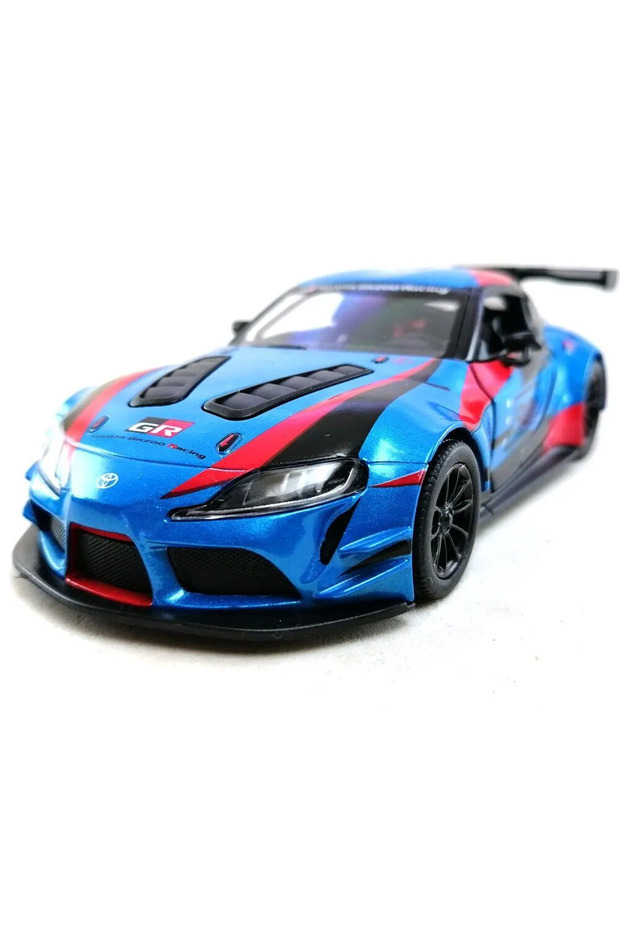 Metal Car Toyota Supra Toyota Gr Supra Racing Livery Edition 1:36 12.5 cm Pull Drop Blue