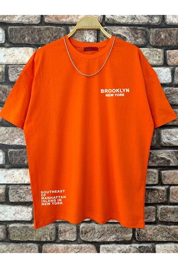 Men's Purple Brooklyn Ny Printed Tshirt