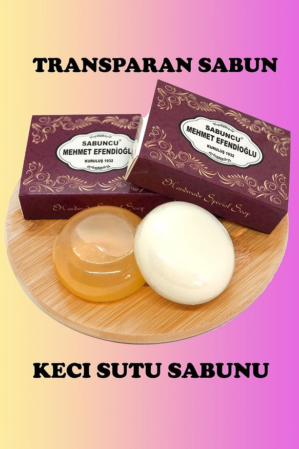 Transparan Sabun Ve Keçi Sütü Sabunu 90x2 180 Gr 2 Adet - 2