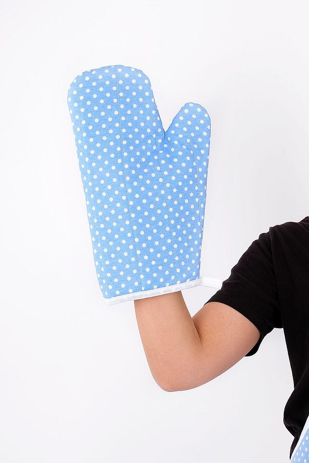 Trendy 3lü Set Su Geçirmez Mutfak Önlüğü Çeyiz Seti Isıya Dayanıklı Fırın Eldiveni Ve Tutacak Takımı - 6