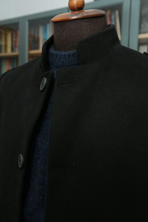 Kaşmir Karışımlı Yün Slim Fit Kışlık Kaban - 4