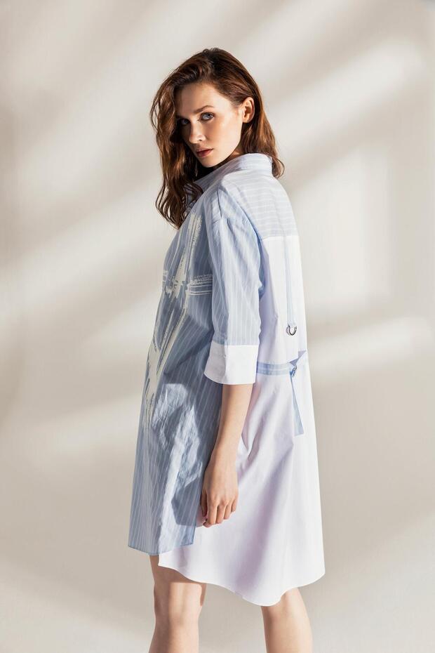 23YG042 BASKILI GÖMLEK - 2