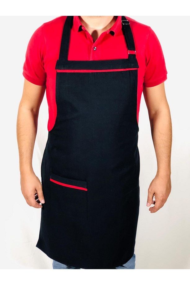 Mutfak Önlüğü Cepli Şef Önlüğü Yeni Moda Restoran Kasap Önlük Model Ve Renkleri - 2