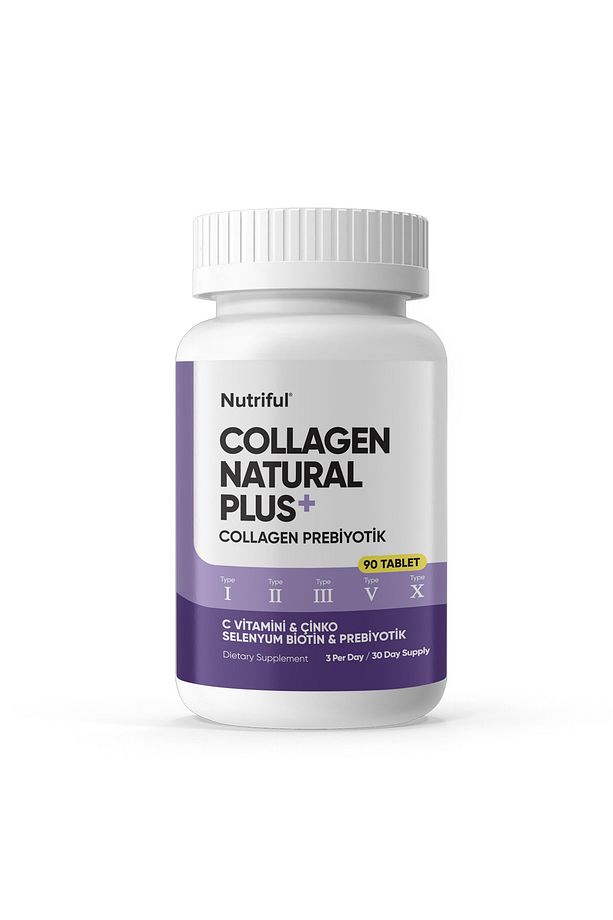 Collagen Natural Plus 5 TİP Collagen+Prebiyotik TİP 1-2-3-5-10 (C vitamini, Selenyum, ) 90 TABLET. - 5