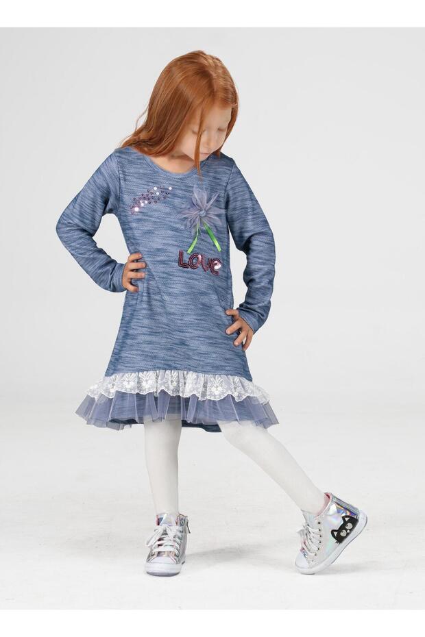 Lace Flared Girl's Dress Lp-22win-073