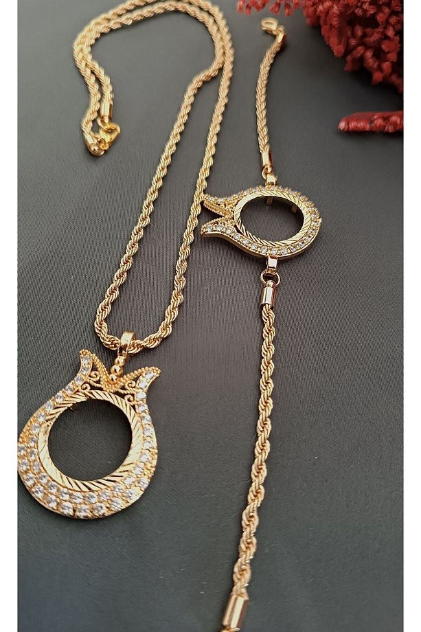 Çeyrekli Bileklik Ve Çeyrekli Kolye Seti - 1