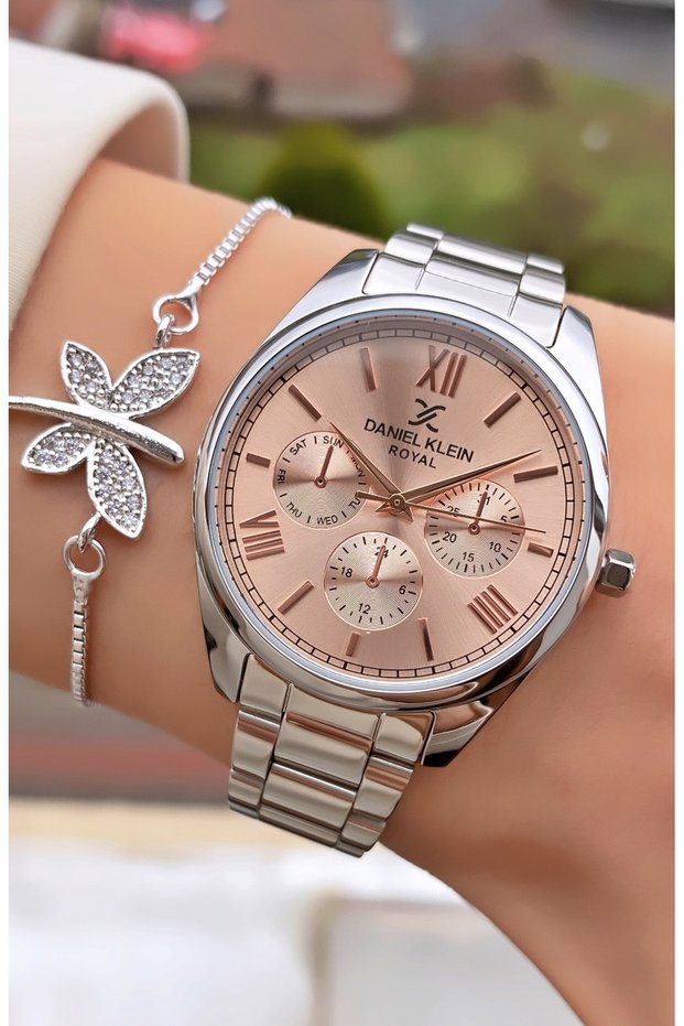 Brand Silver Color 2-Year Warranty Women's Wristwatch - with Bracelet Gift