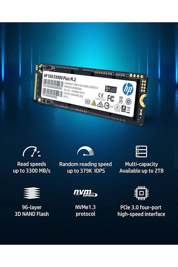 Ex900 Plus 35m34aa 1tb 3400/2600mb/s 3d Nand M.2 Pcıe Nvme Ssd - 2