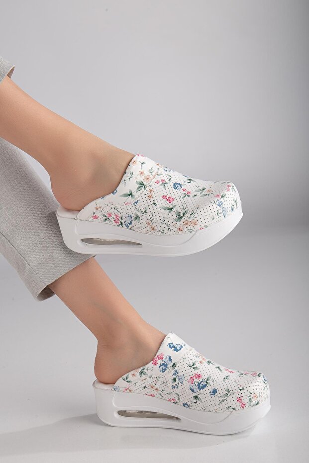 Air Sole Doctor Nurse Hospital Cook Slippers Floral Patterned