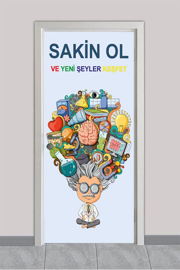 Okul Kapı Giydirme - Sakin Ol -101 - 1