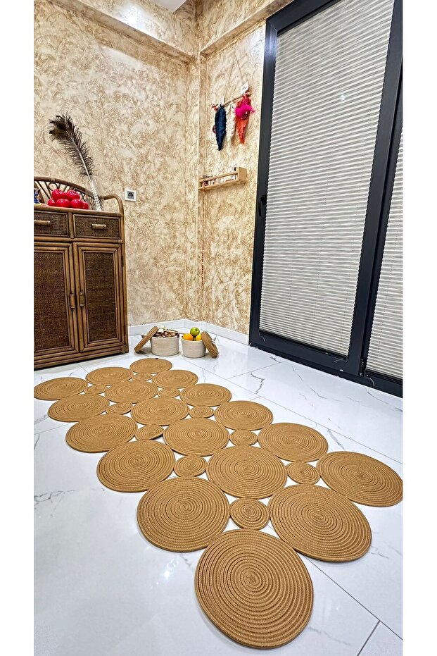 Special Design Jute Rug Runner - Rectangular Model Mat - 2