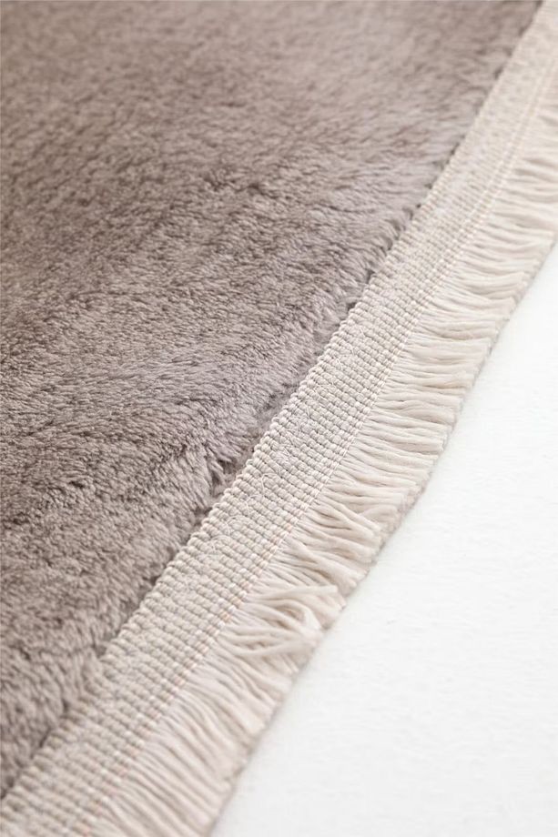 Vizon Fluffy 2li Saçaklı Dekoratif Peluş Kaymaz Taban Yıkanabilir Banyo Paspası - 2
