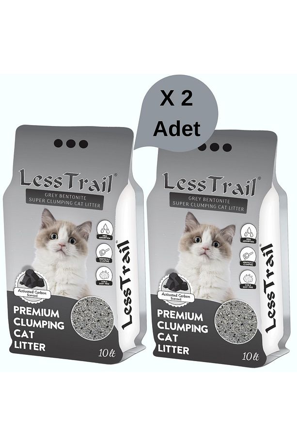 Aktif Karbonlu Kedi Kumu 10 Lt X 2 Adet 20 Lt - 1