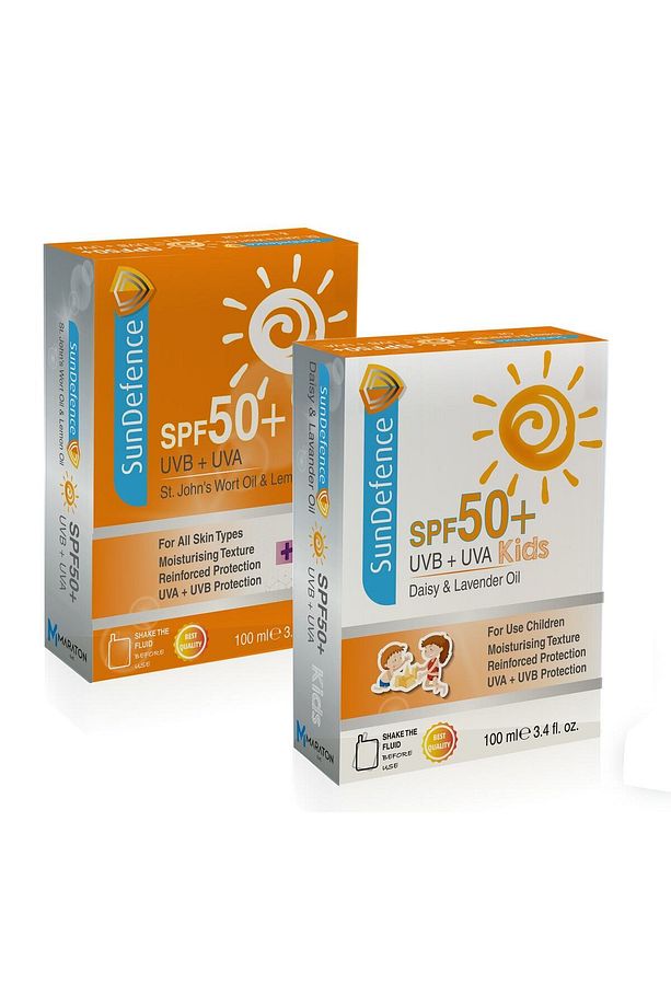 Sun Defence Yetişkin + Çocuk Spf50+ Güneş Kremi 100 Ml 2'li Set - 3